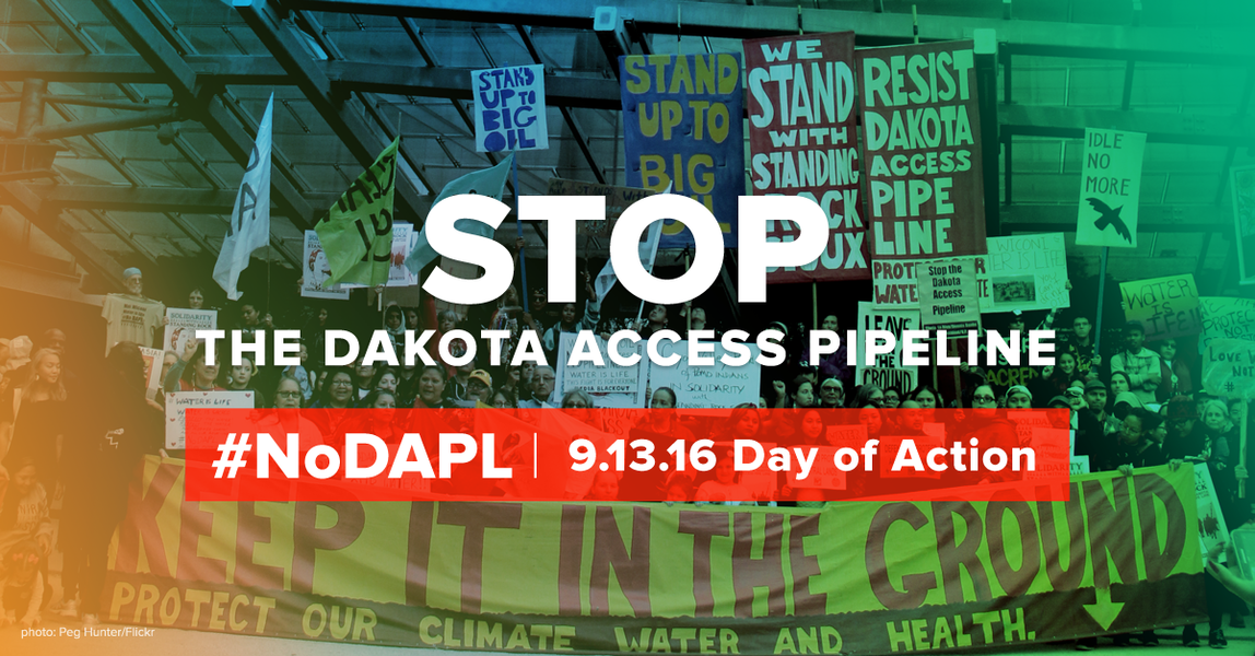 No Dakota Access Pipeline day of action