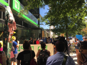 TD bank protest