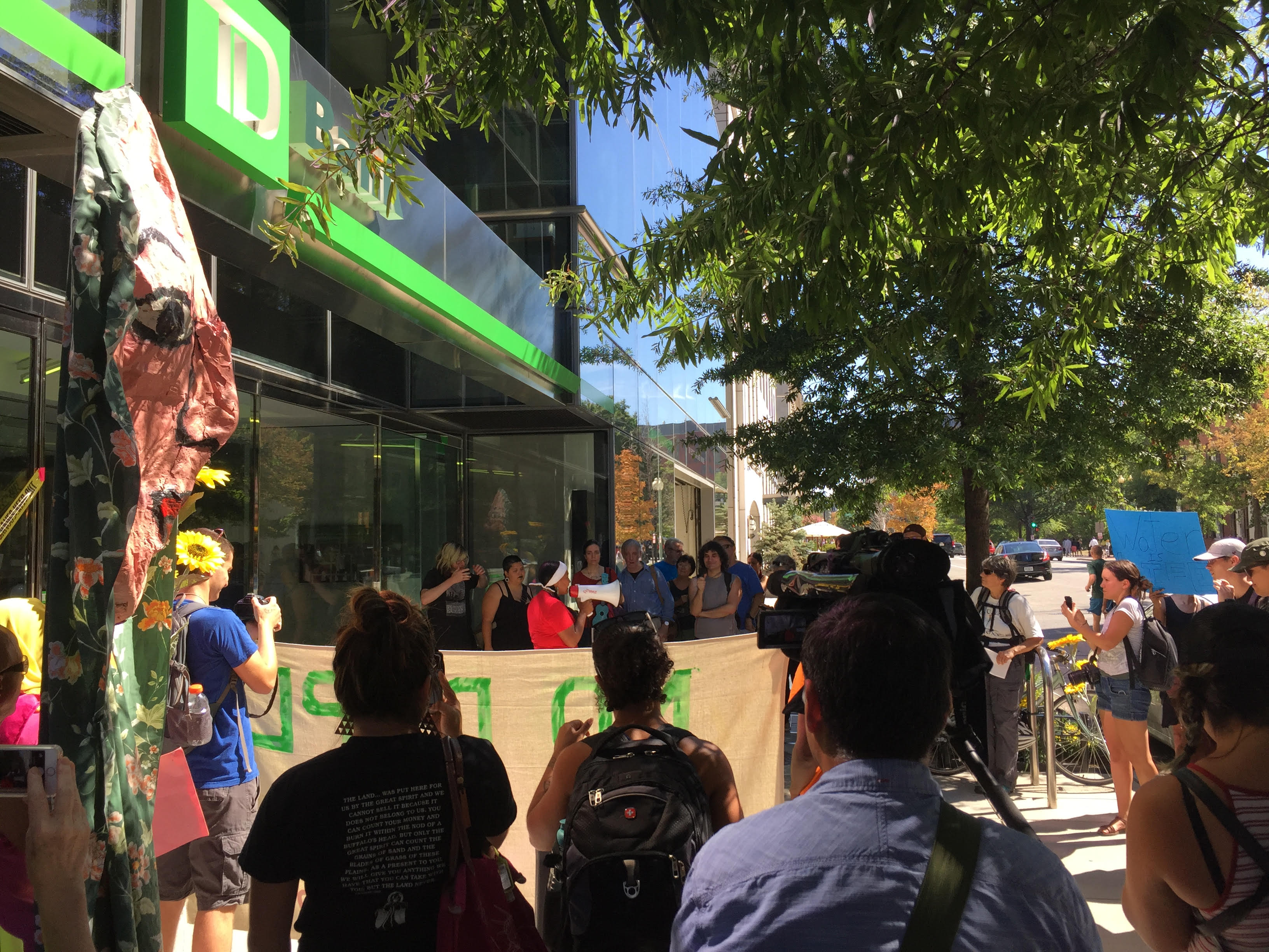 TD bank protest