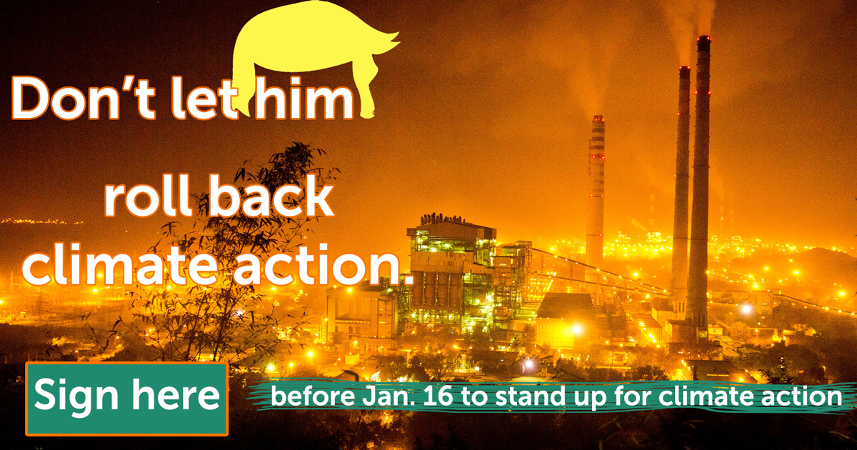 Coal plant - sign by Jan 16