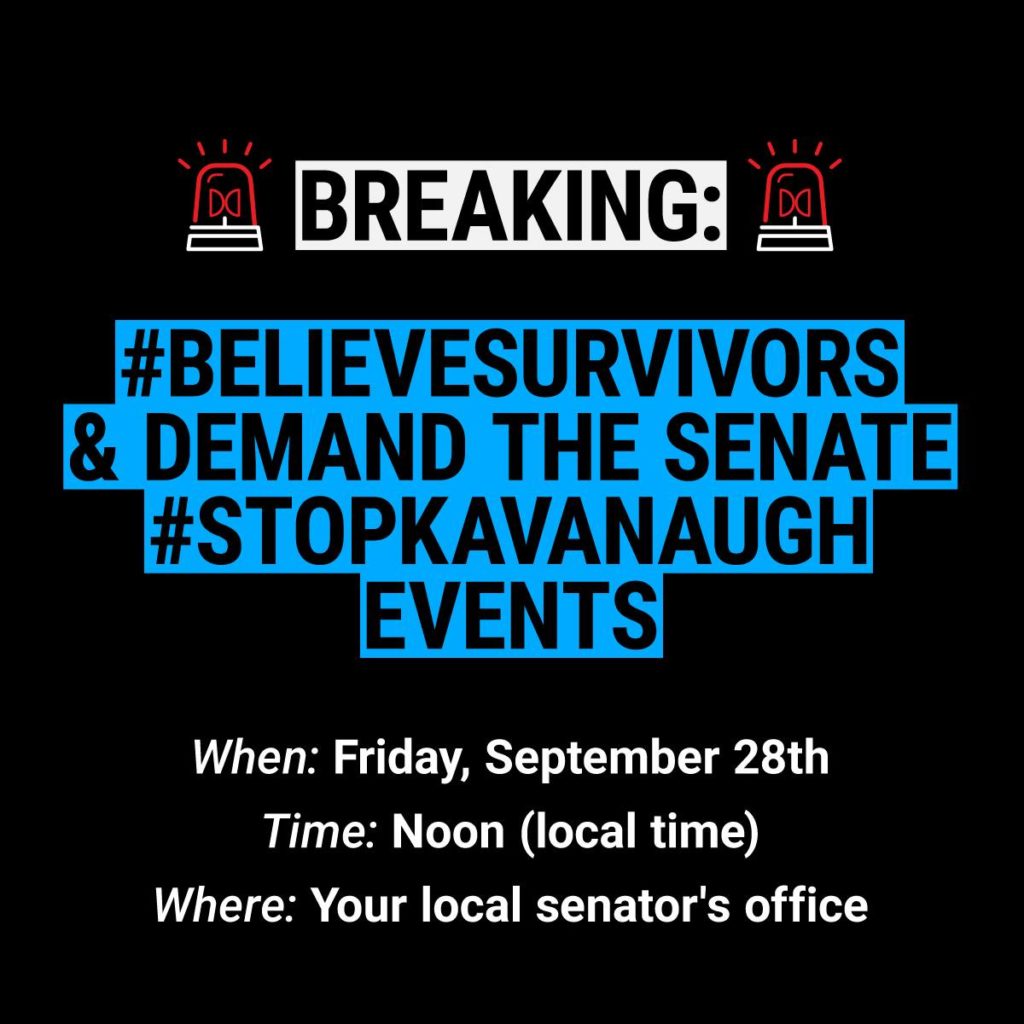 Believe survivors. Stop Kavanaugh