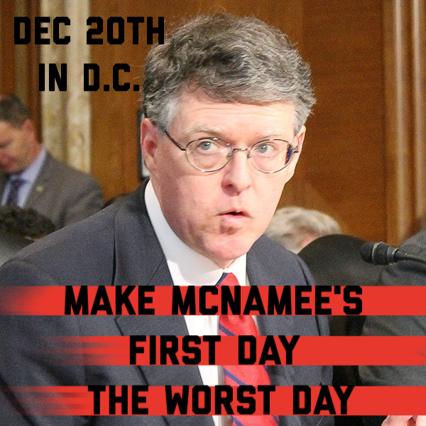 Make McNamee's first day the worst day at FERC