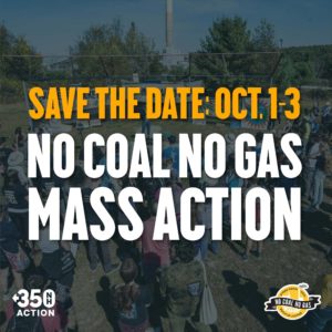 No Coal No Gas Mass actionOct 2021