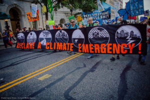 Climate emergency banner