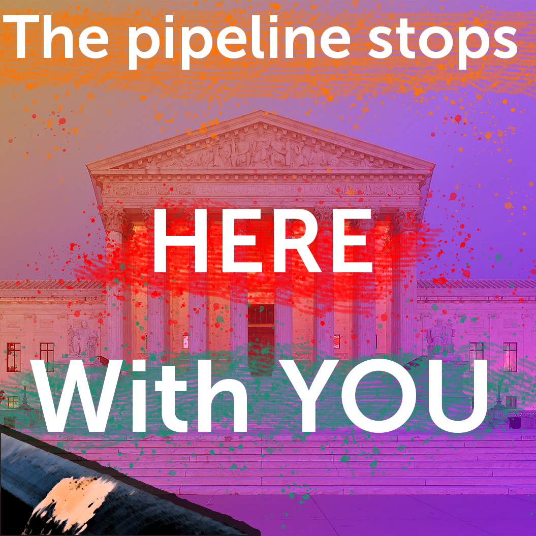 The pipeline stops here, with you