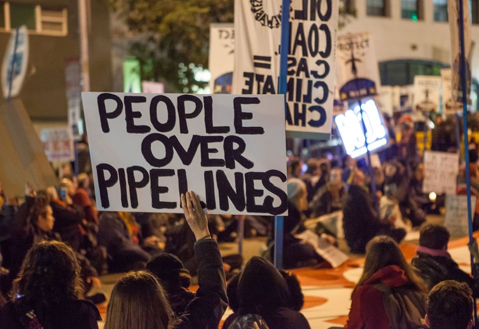 People over Pipelines