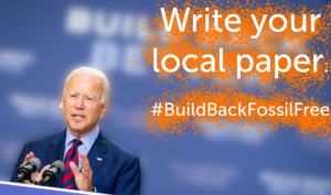 Joe Biden at a Build Back Better Rally