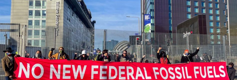 No new Federal Fossil Fuels rally at COP26
