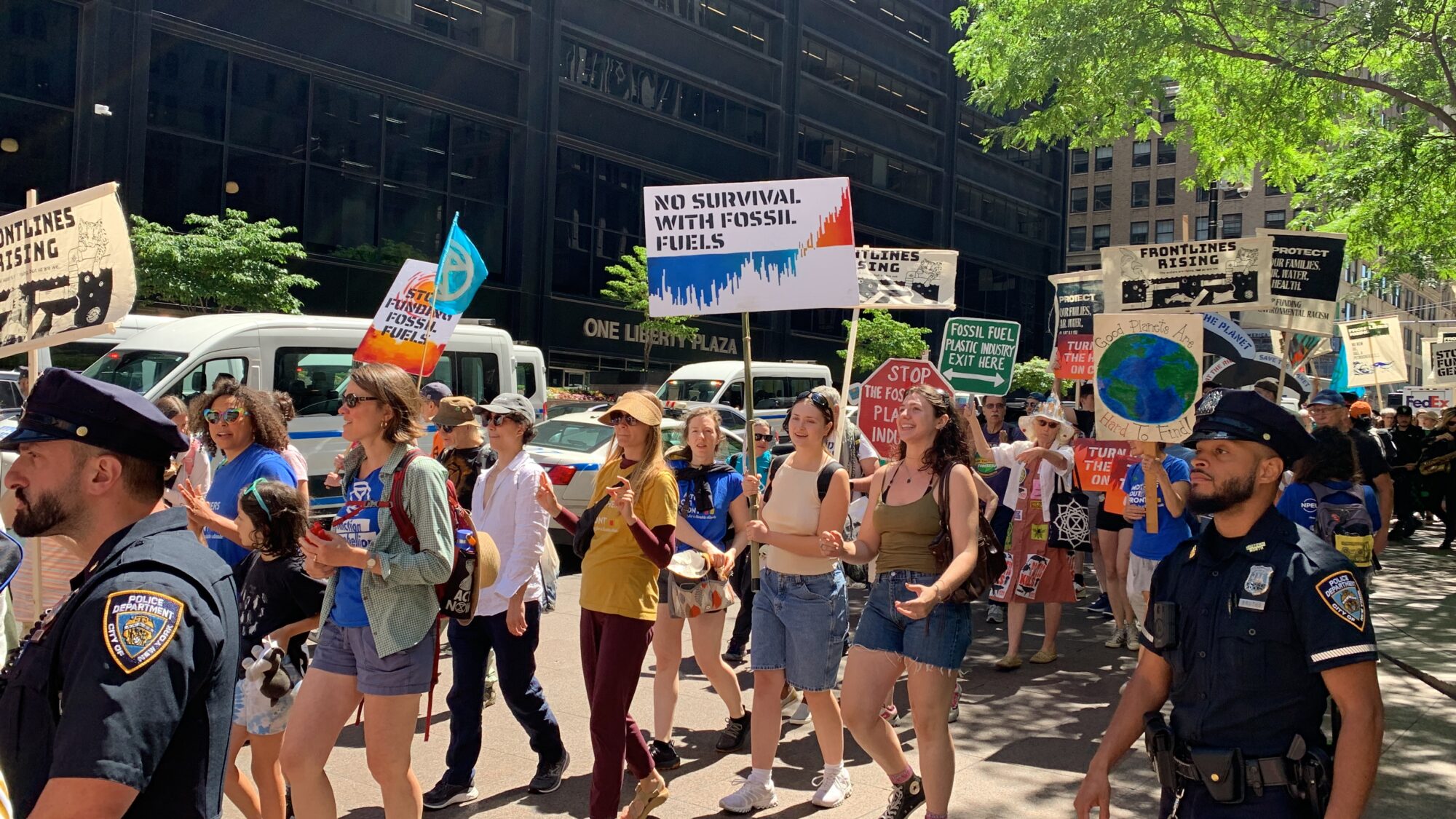 A photo of the Summer of Heat Gulf South Solidarity march
