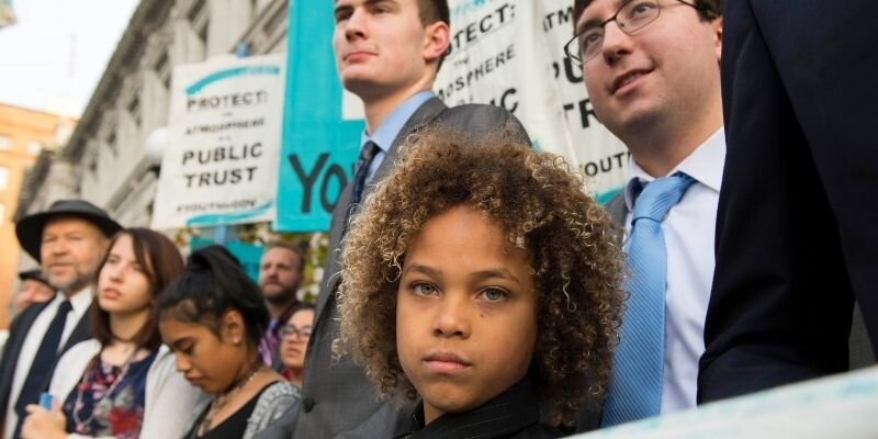 Juliana v US youth at a rally