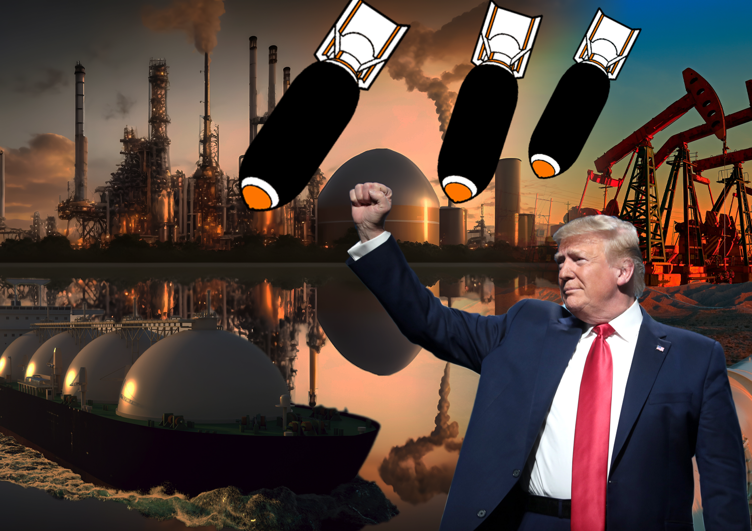 Trump wants war and warming