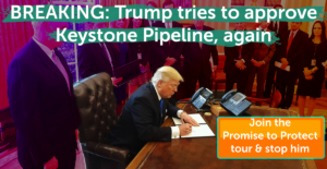 Breaking Tump tries to approve the KXL pipeline, again