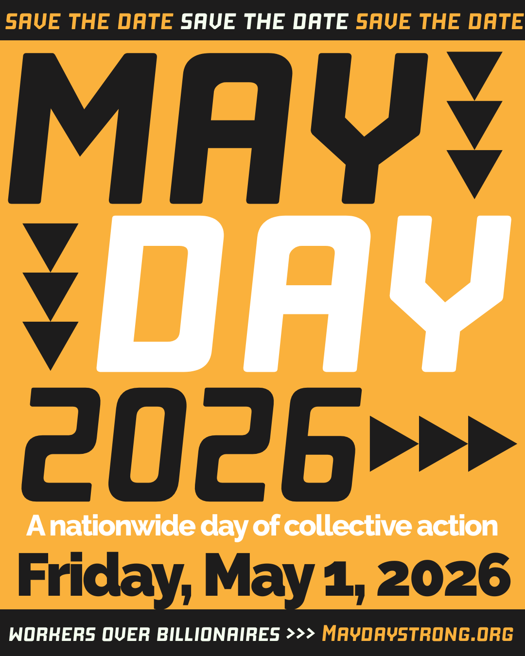 May Day 2026 Friday May 1 no work no school no shopping