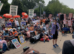 Rep Rashida Tlaib speaks at our DC rally to end the era of fossil fuels