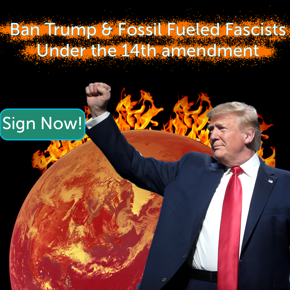 Ban Trump and all fossil fueled fascists under the 14th amendment