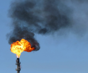Methane Gas flare