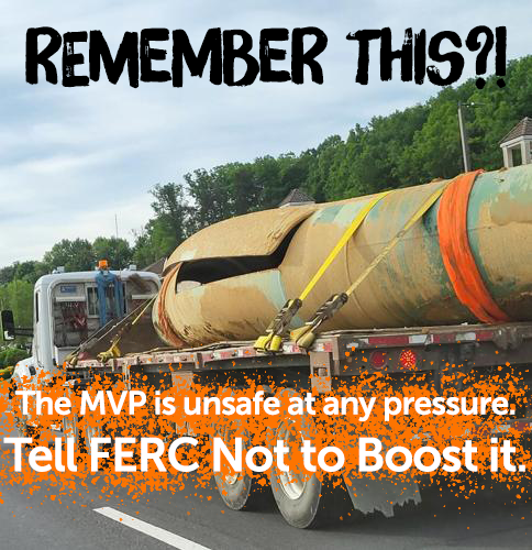 Grace terry photographed a ruptured section of MVP pipe after a failed pressure test in 2024
