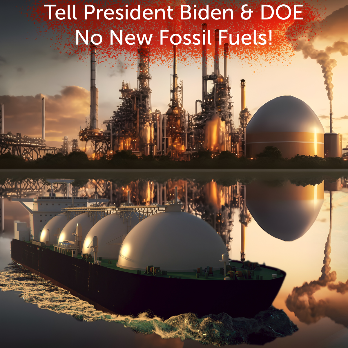 Tell Biden and DOE no new LNG exports!