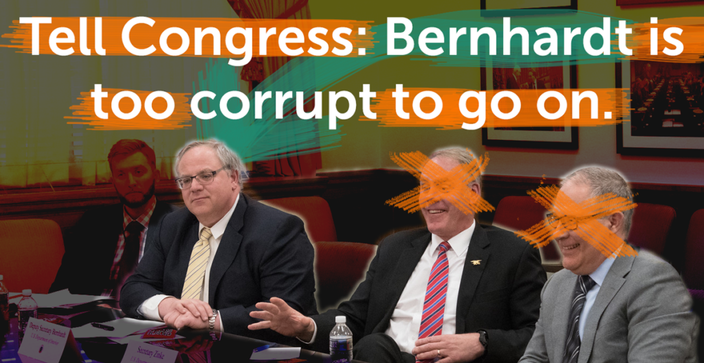 Bernhardt is too corrupt to go on