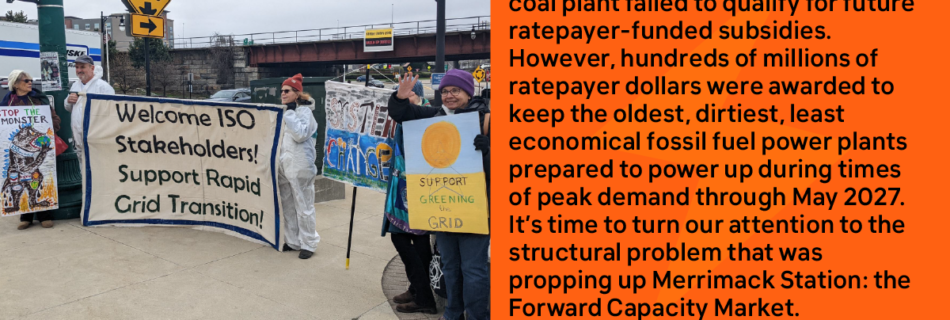 Take Action! Tell FERC to reject fossil fuels and clean up the New England Grid